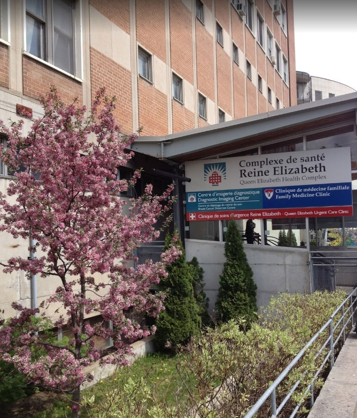 Entrance photo of the Queen Elizabeth Health Complex